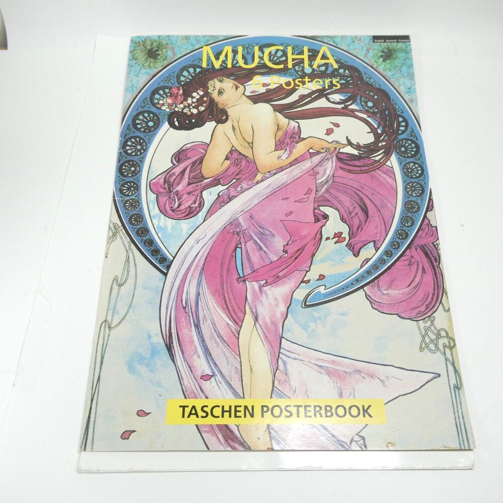 Mucha Taschen Posterbook - 6 Art Nouveau Posters 31x44cm